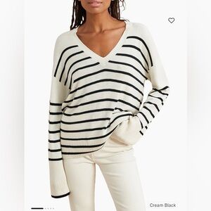La Ligne Silk Stripped Sweater